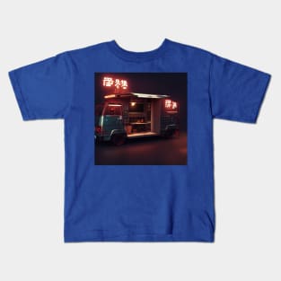 Cyberpunk Tokyo Ramen Food Truck Kids T-Shirt